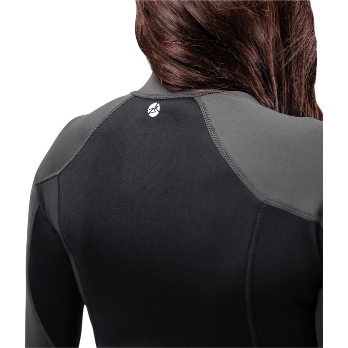 2024 Zhik Frauen Microfleece X Neoprene Wetsuit Top DTP-0580-BLK - Black